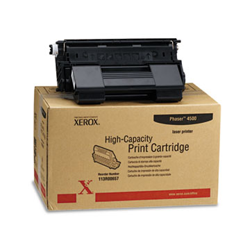 Xerox 113R00657 High-Yield Toner, 18000 Page-Yield, Black