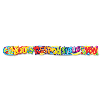 TREND&#174; Quotable Expressions Wall Banner, You Are Responsible For You, 10 ft