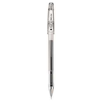 Pilot&#174; G-TEC-C Ultra Gel Ink Stick Pen, Black Ink, .4mm, Dozen