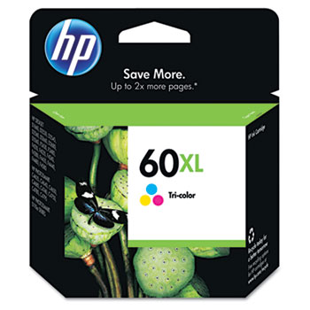 HP 60XL Ink Cartridge, Tri-color (CC644WN)