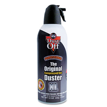 Dust-Off Disposable Compressed Gas Duster, 12 oz Can
