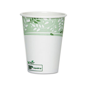 Dixie&#174; EcoSmart Hot Cups, Paper w/PLA Lining, Viridian, 12oz (Fits Large Lids), 50/Pack