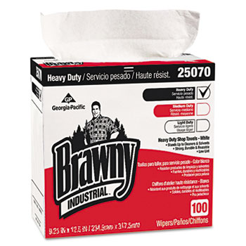 Georgia Pacific&#174; Professional Heavy-Duty Shop Towels, 9-1/8 x 16-1/2, 100/Box, 5 Boxes/CT