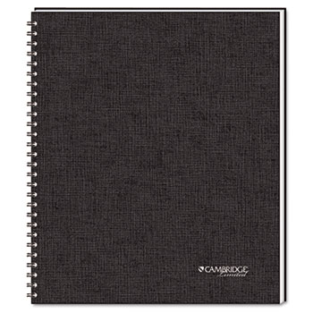 Cambridge Side-Bound Ruled Meeting Notebook, Legal Rule, 8 7/8 x 11,80 Sheets