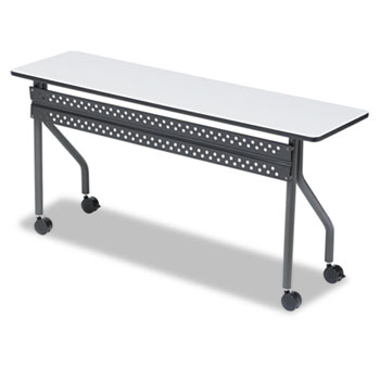 Iceberg OfficeWorks Mobile Training Table, 60w x 18d x 29h, Gray/Charcoal
