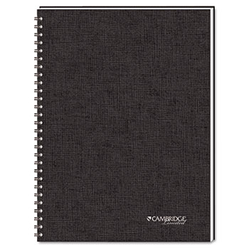 Cambridge&#174; Side-Bound Guided Business Notebook, QuickNotes, 5 3/8 x 8, White, 80 Sheets