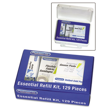 PhysiciansCare&#174; by First Aid Only&#174; Essential Refill Kit, 129 Pieces/Kit