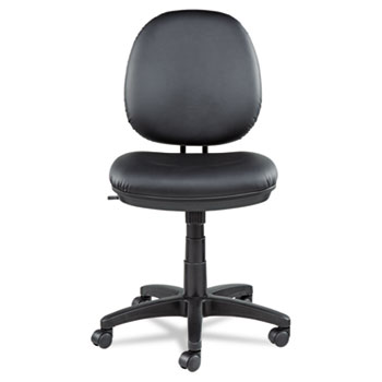 Alera Alera Interval Series Swivel/Tilt Task Chair, Bonded Leather Seat/Back, Up to 275 lb, 18.11&quot; to 23.22&quot; Seat Height, Black