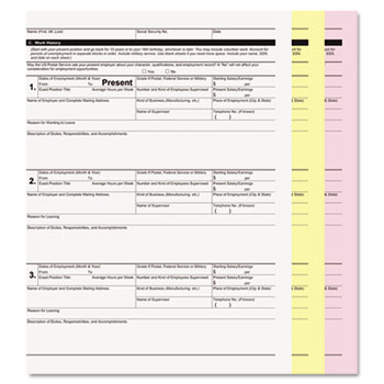 PM Company&#174; Digital Carbonless Paper, 8-1/2 x 11, Three-Part,White/Canary/Pink, 835 Sets/CT