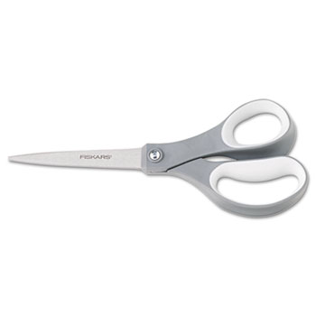 Fiskars&#174; Softgrip Scissors, 8 in. Length, Straight, Stainless Steel