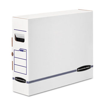 Bankers Box X-Ray Storage Box, Film Jacket Size, 5 1/4 x 19 3/4 x 15 3/4, White/Blue, 6/CT