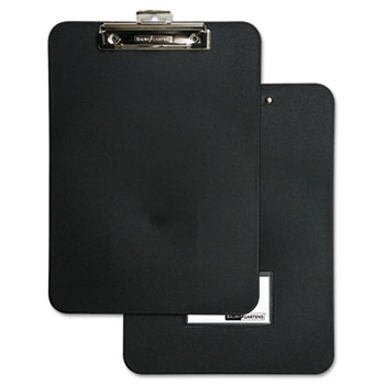 Baumgartens Unbreakable Recycled Clipboard, 1/2&quot; Capacity, 8 1/2 x 11, Black