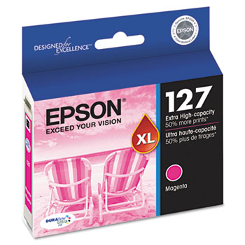 Epson&#174; T127320 (127) DURABrite Ultra Extra High-Yield Ink, Magenta