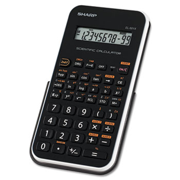 Sharp&#174; EL-501XBWH Scientific Calculator, 10-Digit LCD
