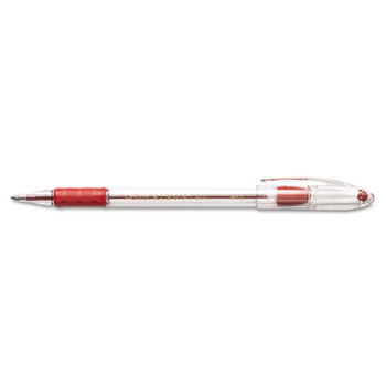 Pentel&#174; R.S.V.P. Stick Ballpoint Pen, 1mm, Red Ink, Dozen