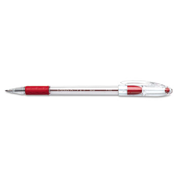 Pentel&#174; R.S.V.P. Stick Ballpoint Pen, .7mm, Red Ink, Dozen