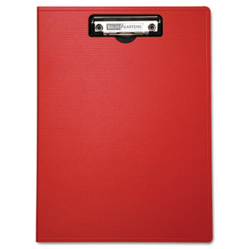 Baumgartens Portfolio Clipboard With Low-Profile Clip, 1/2&quot; Capacity, 8 1/2 x 11, Red