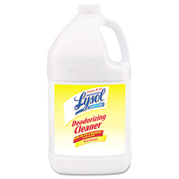 Professional LYSOL&#174; Brand Disinfectant Deodorizing Cleaner Concentrate, 1 gal. Bottle, Lemon Scent, 4/CT