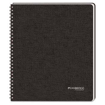 Cambridge Hardbound Notebook with Pocket, Legal Rule, 8 1/2 x 11, White, 96 Sheet Pad