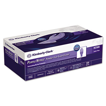 Kimberly-Clark Professional Purple Nitrile Exam Gloves, Small, Purple, 100/BX, 10 BX/CT