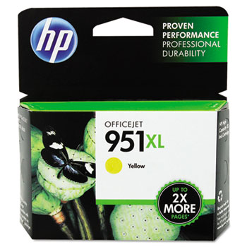 HP 951XL Ink Cartridge, Yellow (CN048AN)