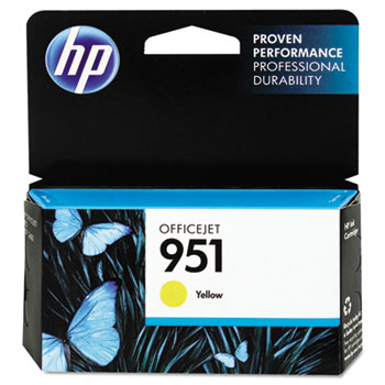 HP 951 Ink Cartridge, Yellow (CN052AN)