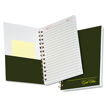 Ampad™ Gold Fibre Personal Notebook, College/Medium, 5 x 7, Classic Green, 100 Sheets