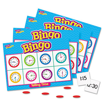 TREND&#174; Young Learner Bingo Game, Tell Time