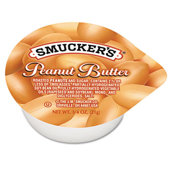 Smucker&#39;s&#174; Smucker&#39;s Peanut Butter, Single Serving Packs, 3/4oz, 200/Carton