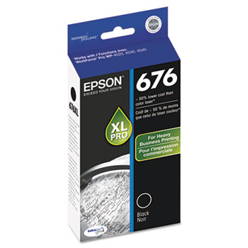Epson&#174; T676XL120 (676) DURABrite Ultra High-Yield Ink, Black