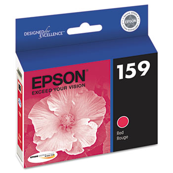 Epson&#174; T159720 (159) UltraChrome Hi-Gloss 2 Ink, Red
