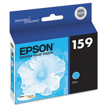 Epson&#174; T159220 (159) UltraChrome Hi-Gloss 2 Ink, Cyan