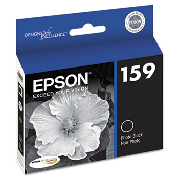 Epson&#174; T159120 (159) UltraChrome Hi-Gloss 2 Ink, Photo Black