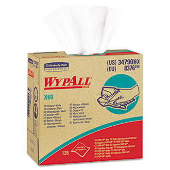 WypAll&#174; X60 Wipers, HYDROKNIT, 9 1/8 x 16 4/5, 126/Box