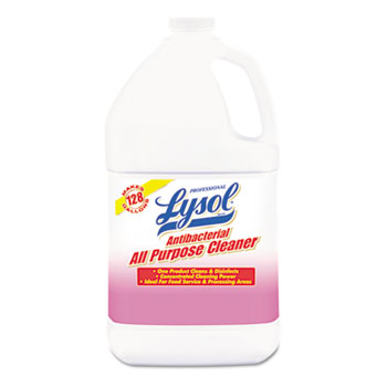 Professional LYSOL&#174; Brand Antibacterial All-Purpose Cleaner, 1 gal. Bottle, Citrus Scent, 4/CT