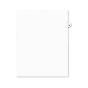 Avery Individual Legal Dividers Style, Letter Size, Avery-Style, Side Tab Dividers, #30, 25/PK