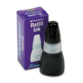 Xstamper Refill Ink for Xstamper Stamps, 10ml-Bottle, Black