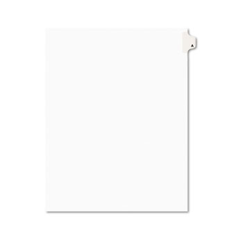 Avery Individual Legal Dividers Style, Letter Size, Avery-Style, Side Tab Dividers, A, 25/PK