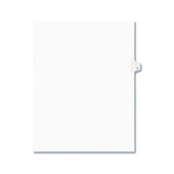 Avery Individual Legal Dividers Style, Letter Size, Avery-Style, Side Tab Dividers, I, 25/PK