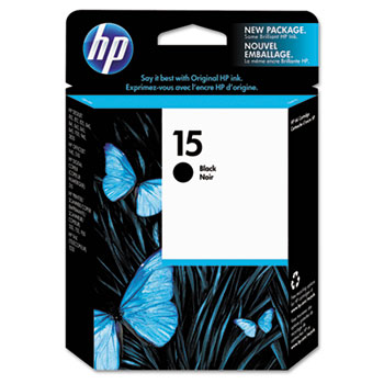 HP 15 Ink Cartridge, Black (C6615DN)