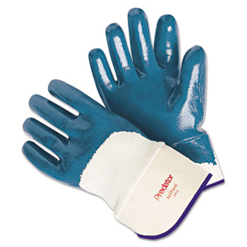 Memphis™ Predator Nitrile Gloves, Blue/White, Large, 12 Pairs