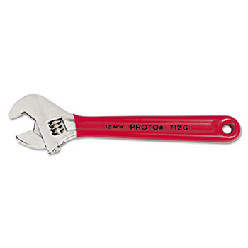 PROTO PROTO Cushion Grip Adjustable Wrench, 12&quot; Long, 1 1/2&quot; Opening