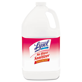 Professional LYSOL&#174; Brand No Rinse Sanitizer, 1 gal. Bottle, Unscented, 4/CT
