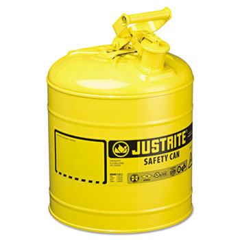 JUSTRITE Safety Can, Type I, 5gal, Yellow