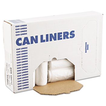 Heritage Accufit High-Density Can Liners, 55 gal, 16 mic, 41 x 53, Natural, 200/Carton