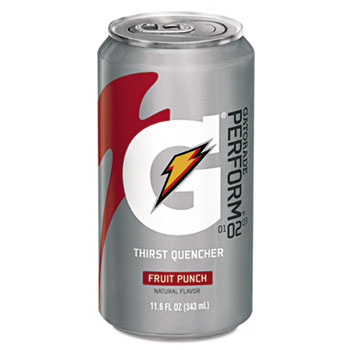 Gatorade&#174; Thirst Quencher Can, Fruit Punch, 11.6oz Can, 24/Carton