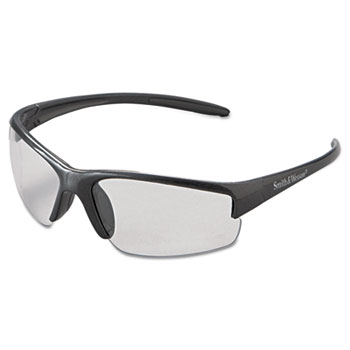 Smith &amp; Wesson Equalizer Safety Glasses, Gun Metal Frame, Clear Anti-Fog Lens