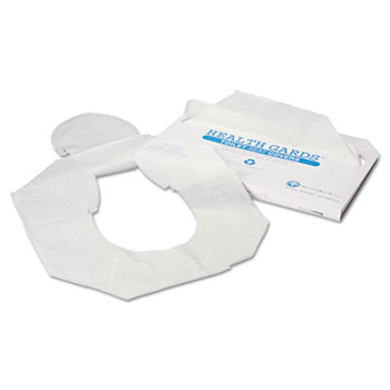 HOSPECO&#174; Health Gards Toilet Seat Covers, Half-Fold, White, 250/Pack, 4 Packs/Carton