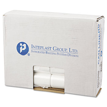 Inteplast Group Commercial Can Liners, Perforated Roll, 10gal, 24 x 24, Natural, 1000/Carton
