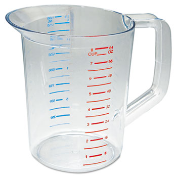 Rubbermaid&#174; Commercial Bouncer Measuring Cup, 2qt, Clear